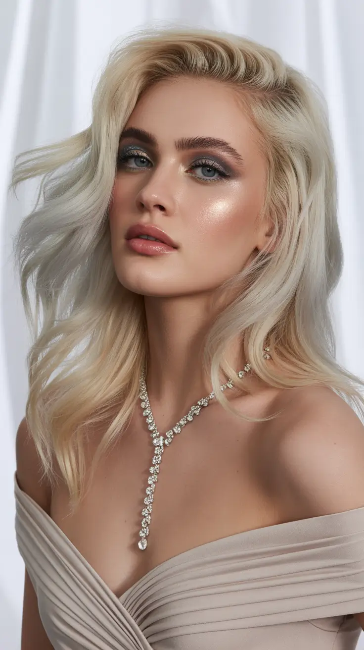 simple spring hairstyles 2026 Hollywood-Soft Platinum Waves