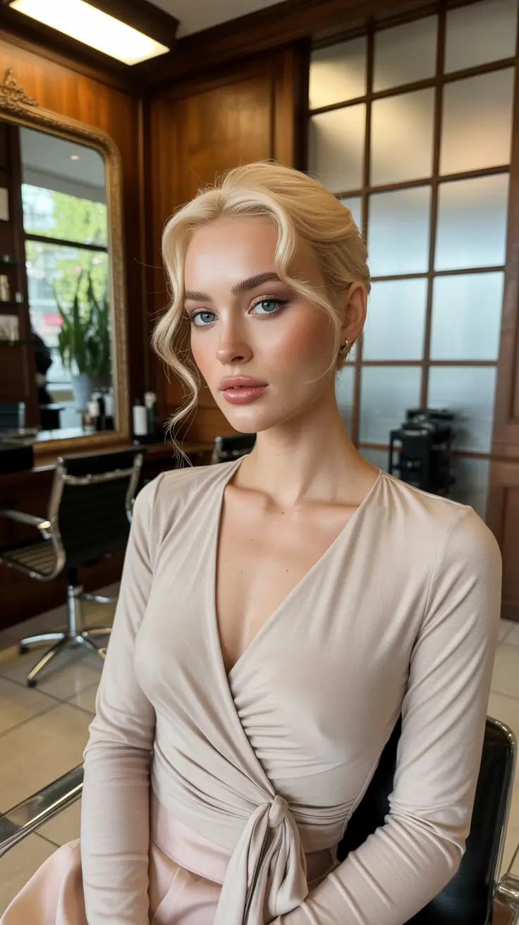 simple spring hairstyles 2026 Polished Low Twist with Soft Face-Framing Pieces