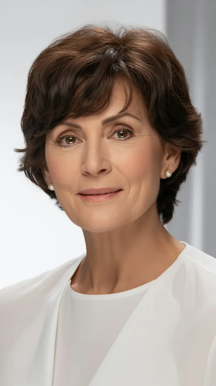 trendy spring haircuts for women over 50 2026 Classic Short Cut