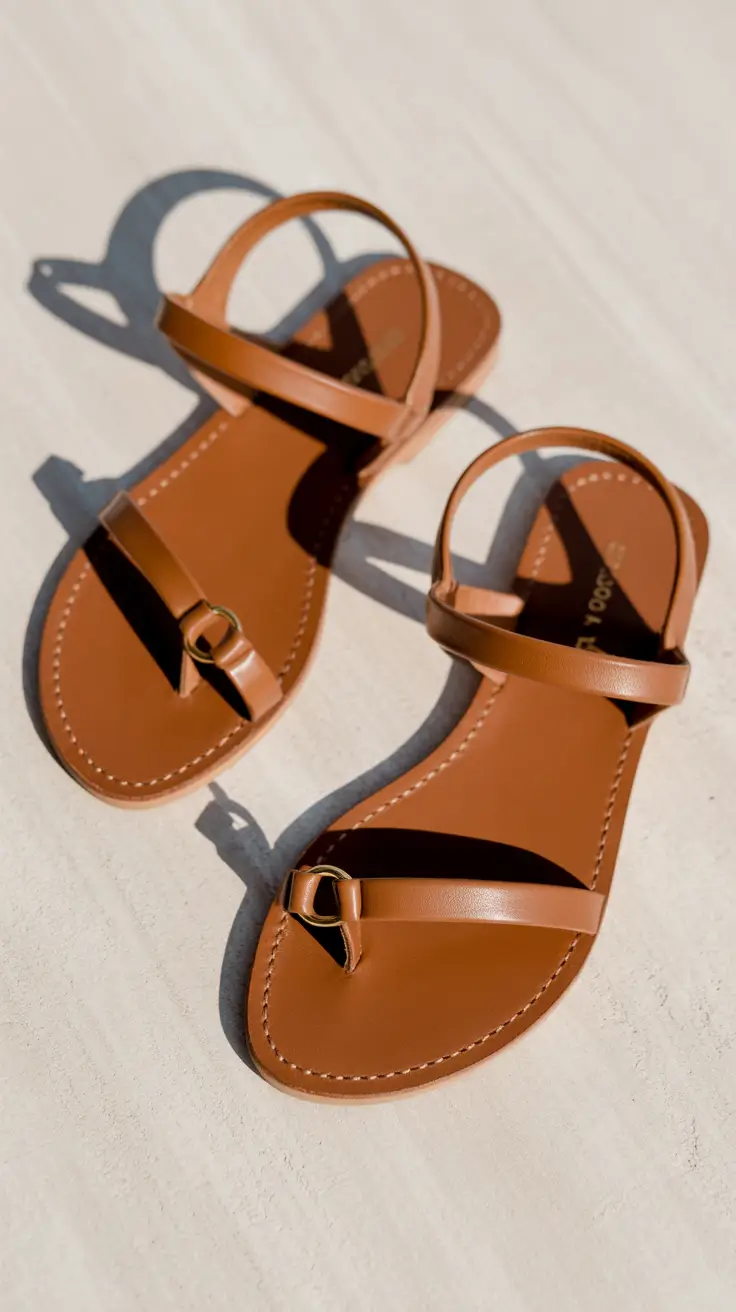 trendy spring outfit with sandals 2026 - Warm Leather Classics for Everyday Spring Wear