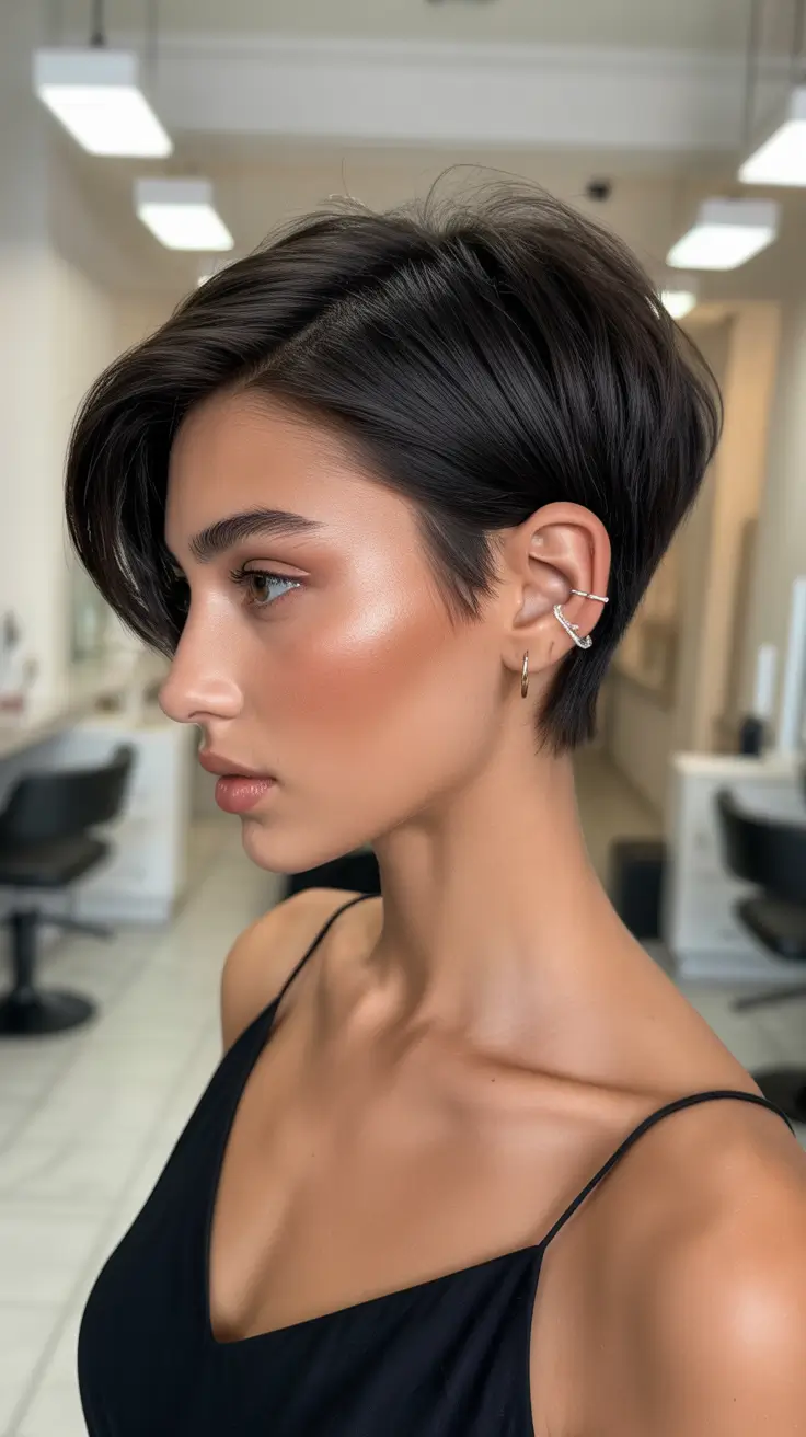 vibrant spring pixie 2026 Silky Espresso Pixie With Sculpted Spring Movement