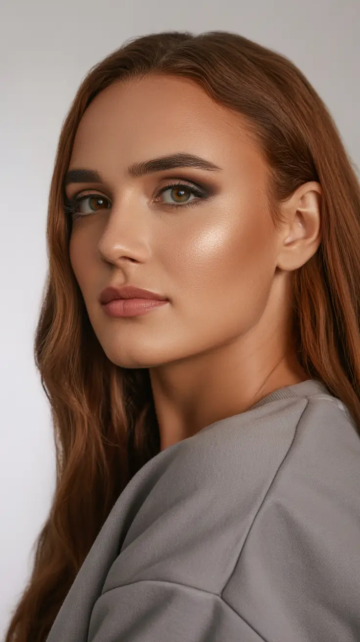 warm spring hair color ideas warm skin tone 2026 Refined Copper Auburn for Light Warm Spring Complexions