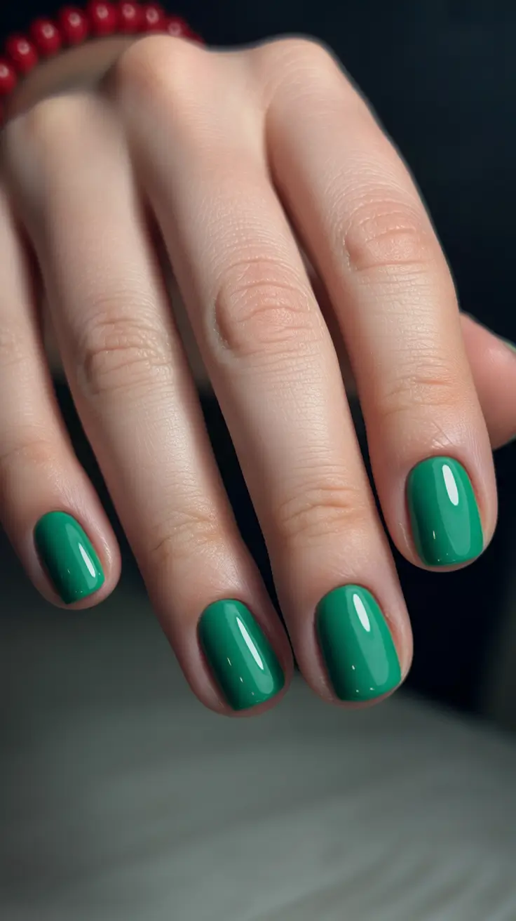 chic spring aura nails 2026 Fresh Botanical Green Aura for Minimal Spring Nails