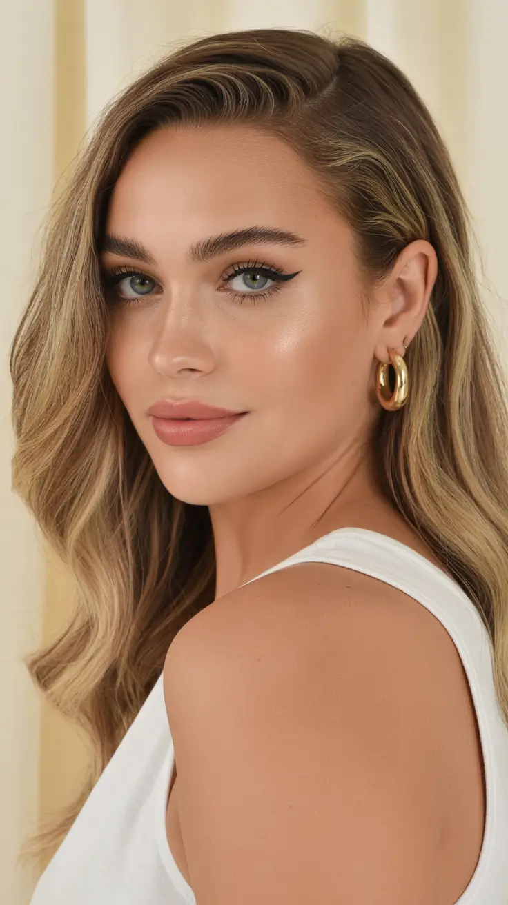 chic spring caramel hair color 2026 Elegant Caramel Face Framing for a Polished Spring Look