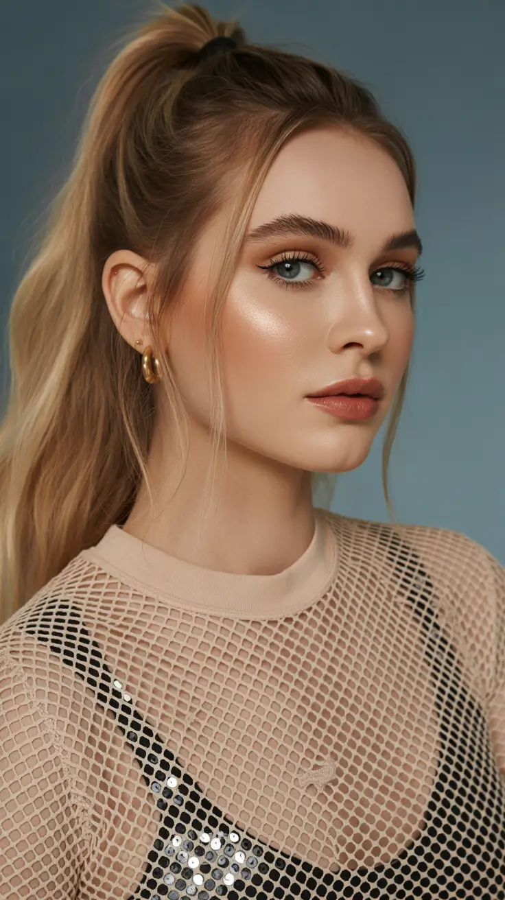 dreamy spring formal hairstyle ideas 2026 High Polished Ponytail - Sleek and Youthful Lift