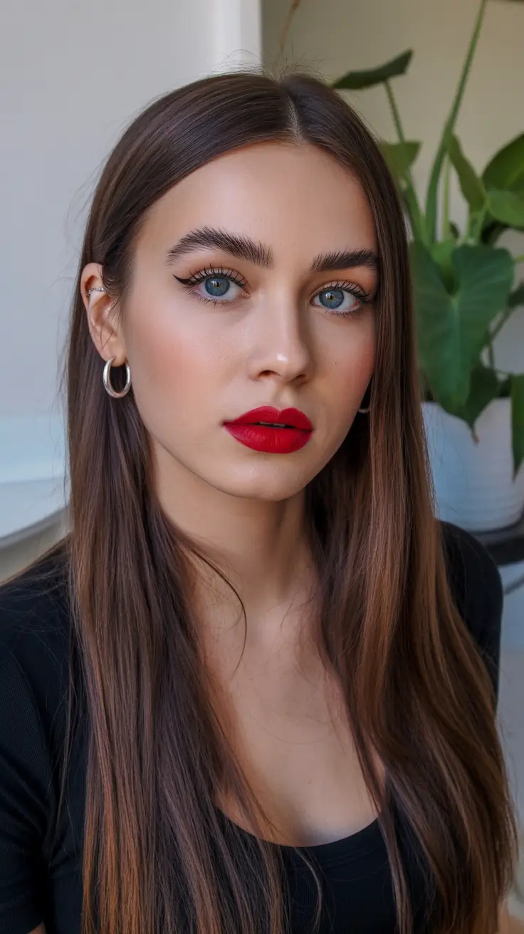 dreamy spring formal hairstyle ideas 2026 Polished Sleek Length - Timeless Glamour Worn Down