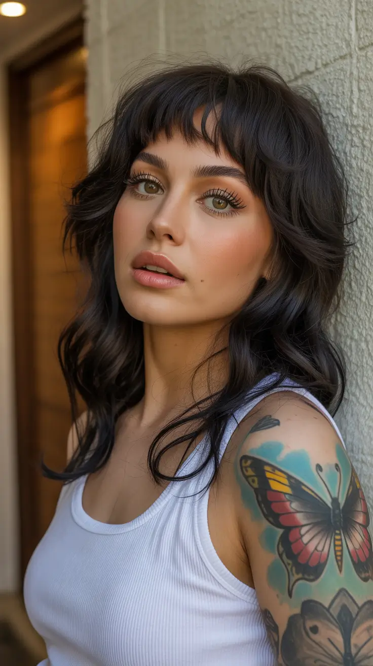 dreamy spring shag hairstyle guide 2026 Soft Long Shag With Wispy Fringe