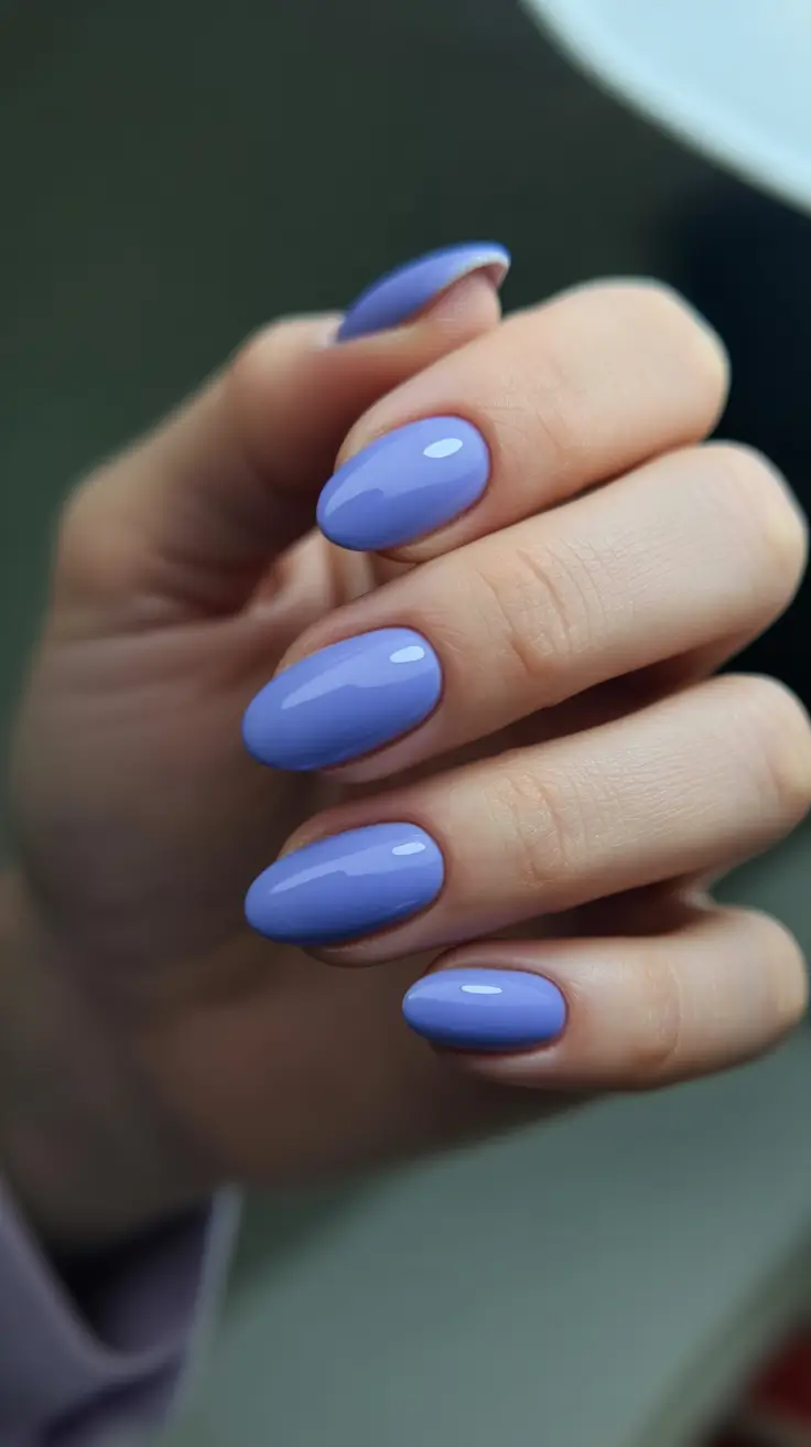 spring nail design 2026 blue minimalist gel manicure