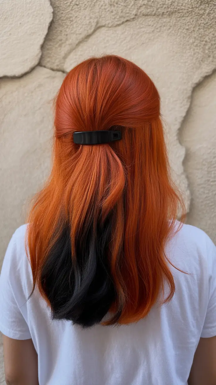 elegant spring fox hair color trends 2026 Two-Tone Fox Contrast with Hidden Dark Layer