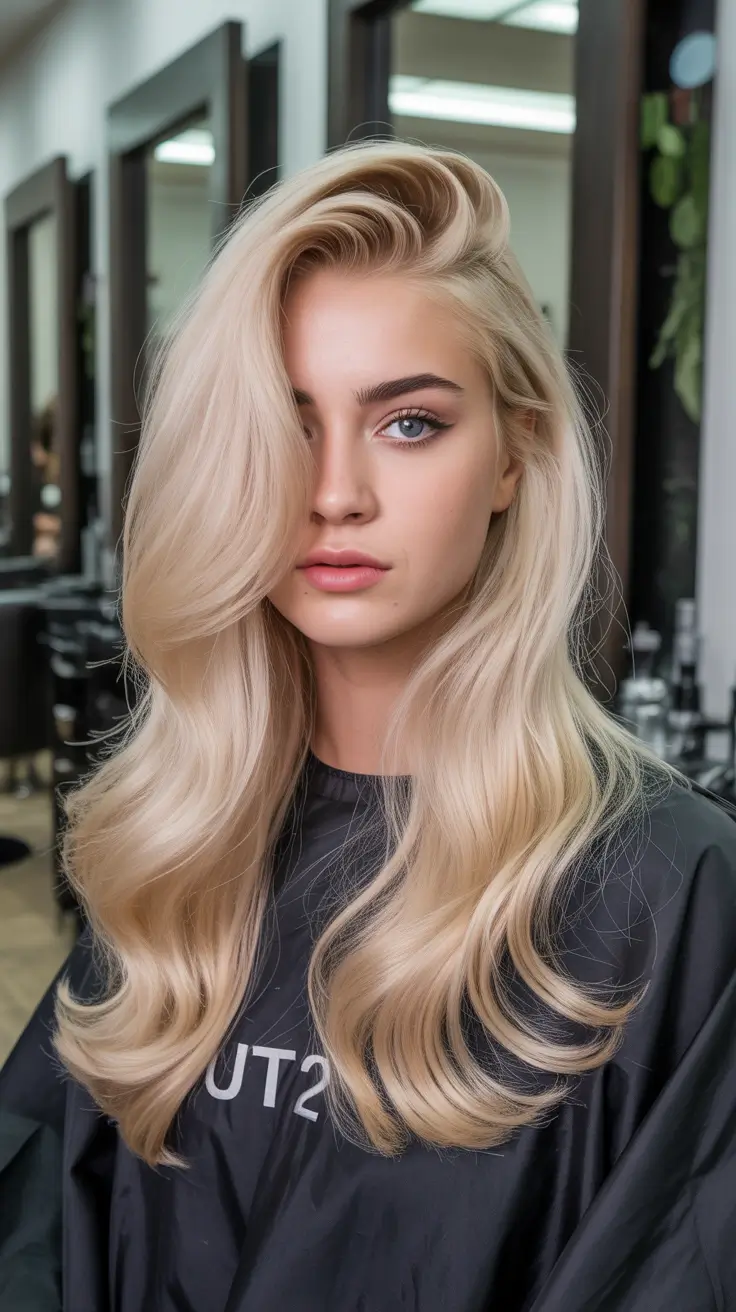 elegant spring honey blonde hair color trends 2026 Voluminous Side-Swept Honey with Luxe Depth