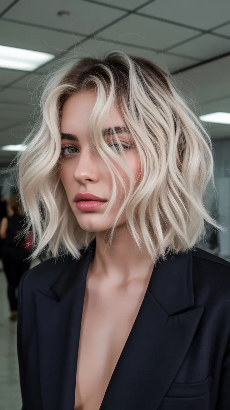 elegant spring honey blonde hair color trends 2026 Textured Honey Blonde Bob with Shadowed Depth