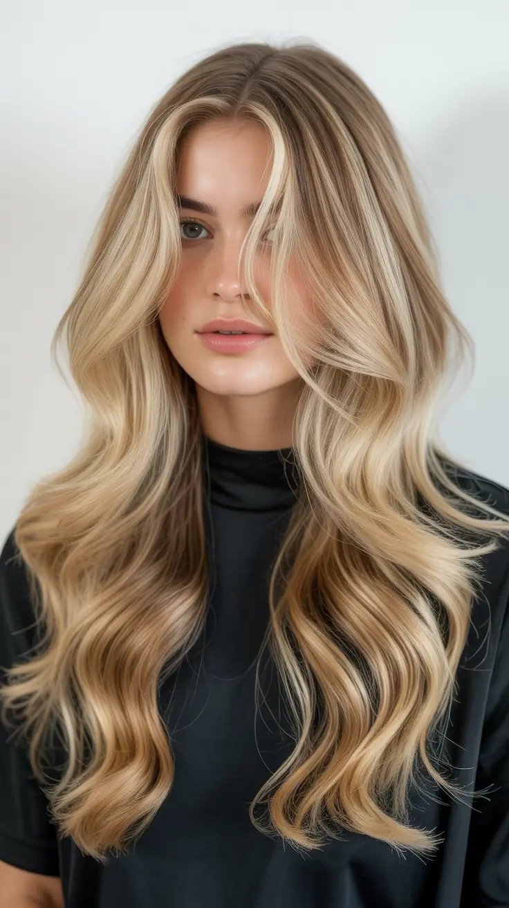 elegant spring honey blonde hair color trends 2026 Golden Honey with Voluminous Layers and Subtle Contrast
