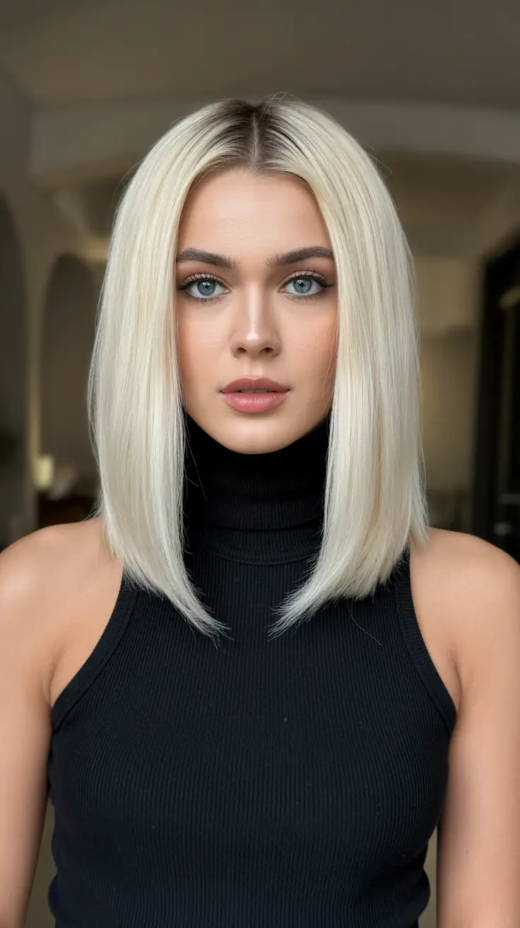 elegant spring honey blonde hair color trends 2026 Sleek Neutral Honey Bob with Precision Ends