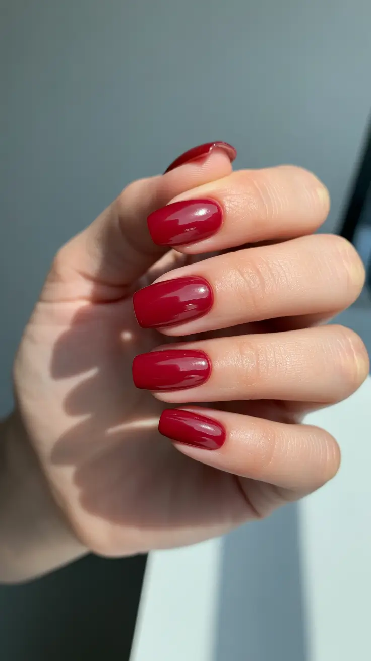 nails ideas may 2026 Classic Cherry Red That Never Goes Out of Style