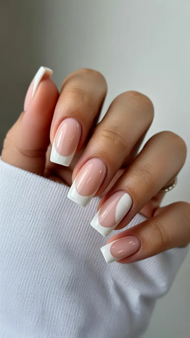 nails ideas may 2026 Classic Milky French That Never Misses