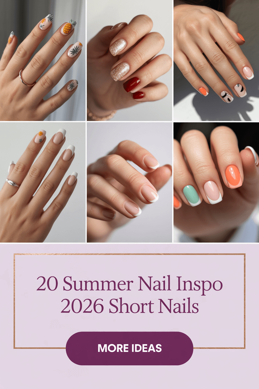 Summer Nail Inspo 2026 Short Nails: Cute, Simple & Bright Ideas You’ll Actually Want to Try