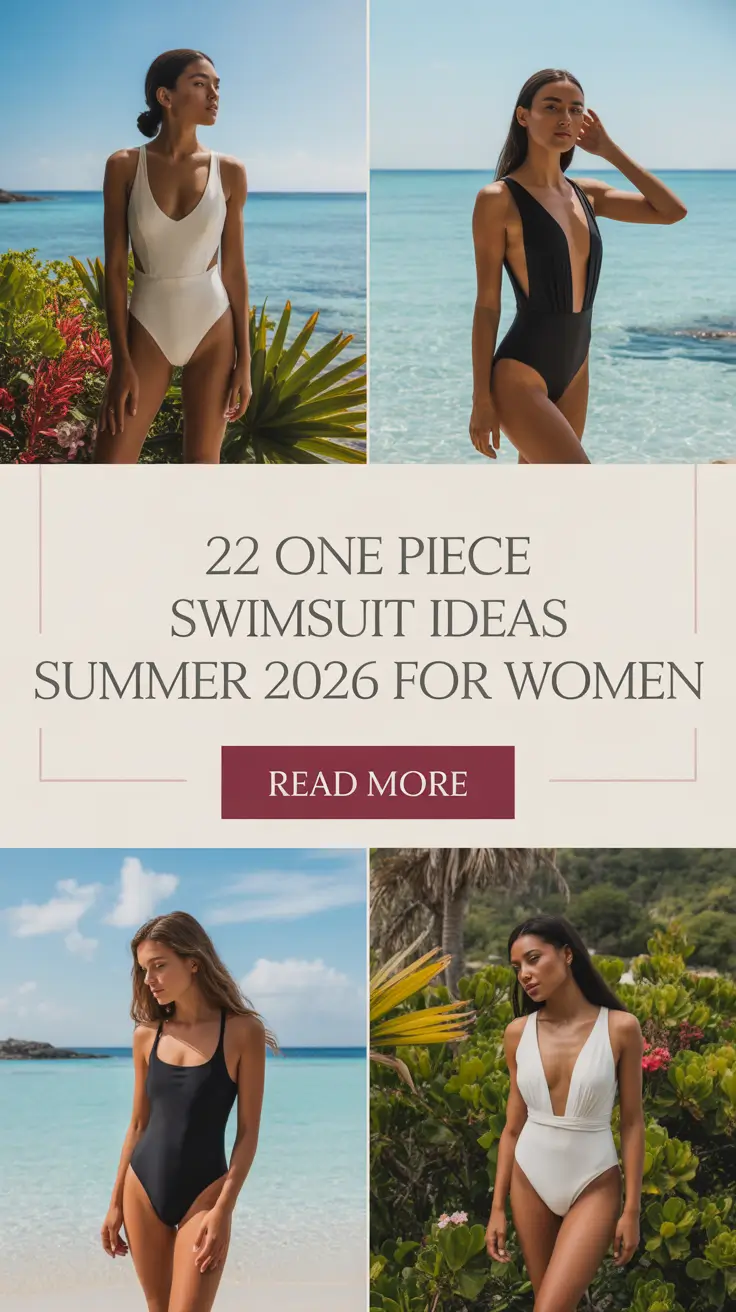 One Piece Swimsuit Ideas Summer 2026 for Women – Trendy Aesthetic Outfit Inspo