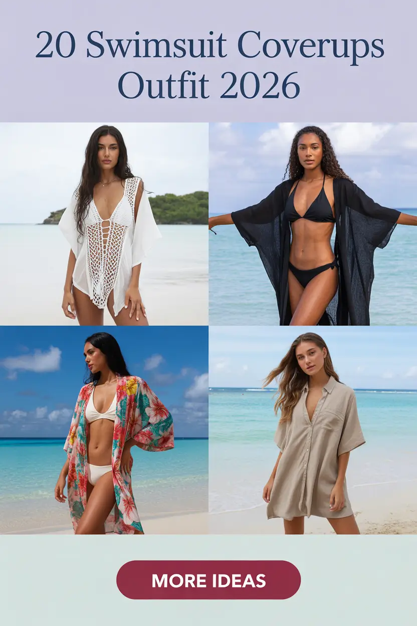 Swimsuit Coverups Outfit 2026: Cute Beach Looks, Aesthetic Layers & Effortless Summer Inspo