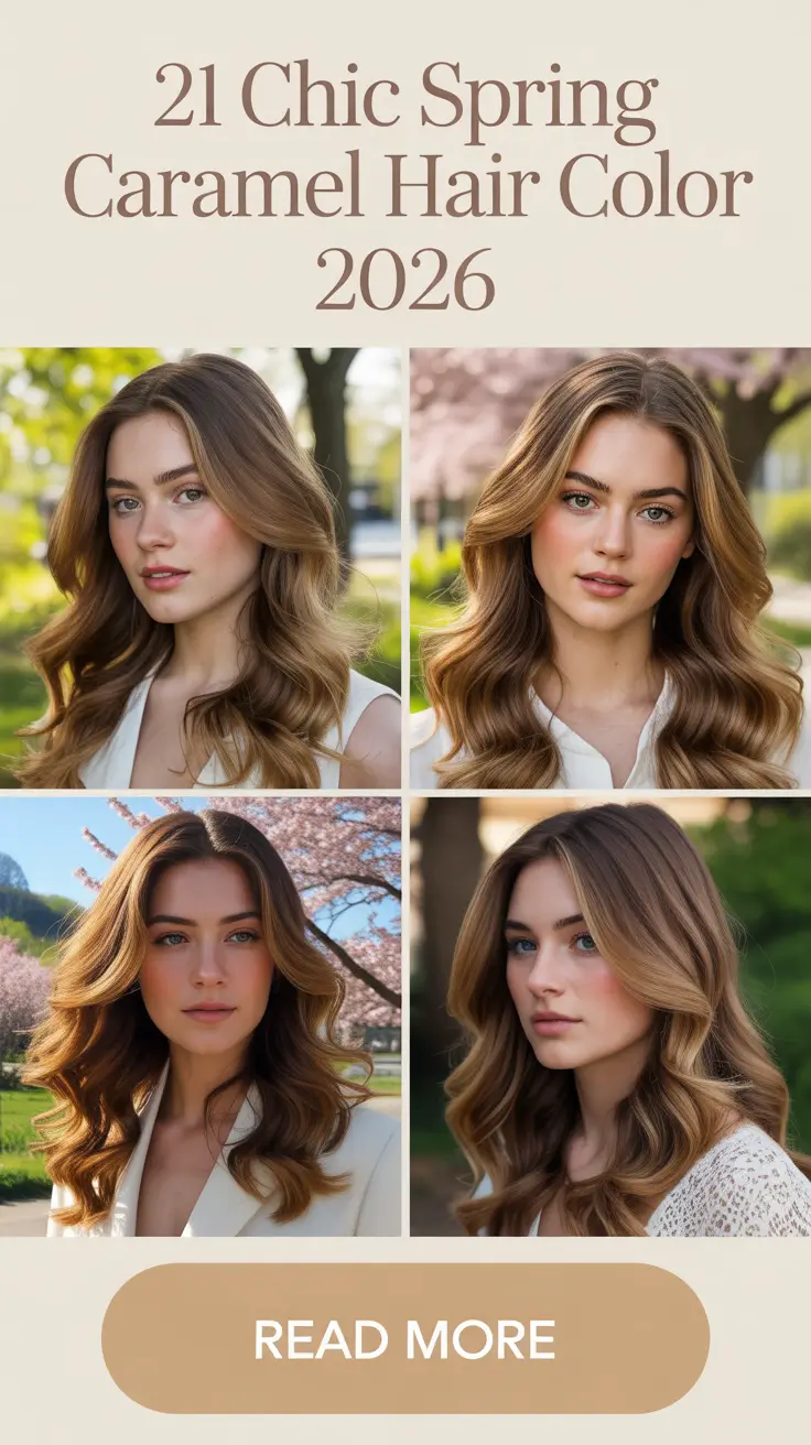 Chic Spring Caramel Hair Color 2026: Stunning Ideas for Brunettes with Balayage & Highlights