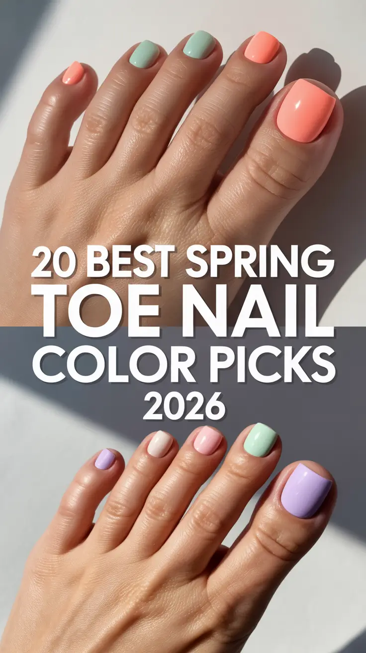 Best Spring Toe Nail Color Picks 2026: Top Pretty Pedicures Ideas & Spring Toe Nail Colors Inspo