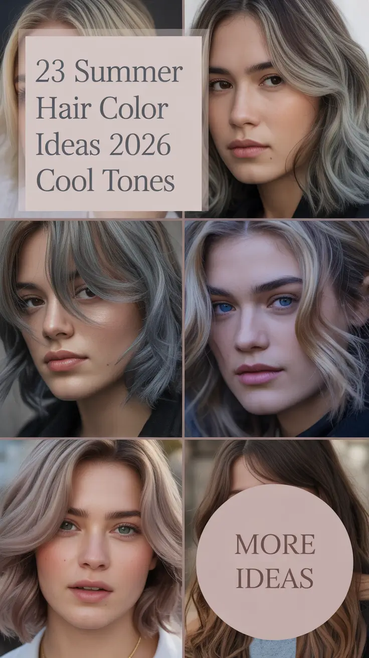 Summer Hair Color Ideas 2026 Cool Tones for Every Skin Tone