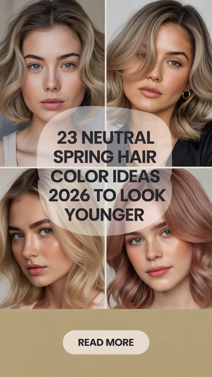 Neutral Spring Hair Color Ideas 2026 to Look Younger – Fresh Blonde, Brown & Cherry Red Trends