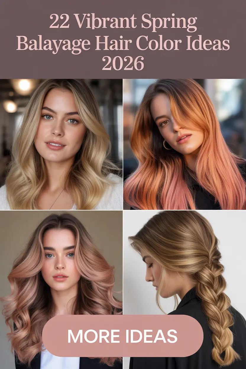 Vibrant Spring Balayage Hair Color Ideas 2026 for Blonde and Brunette Hair