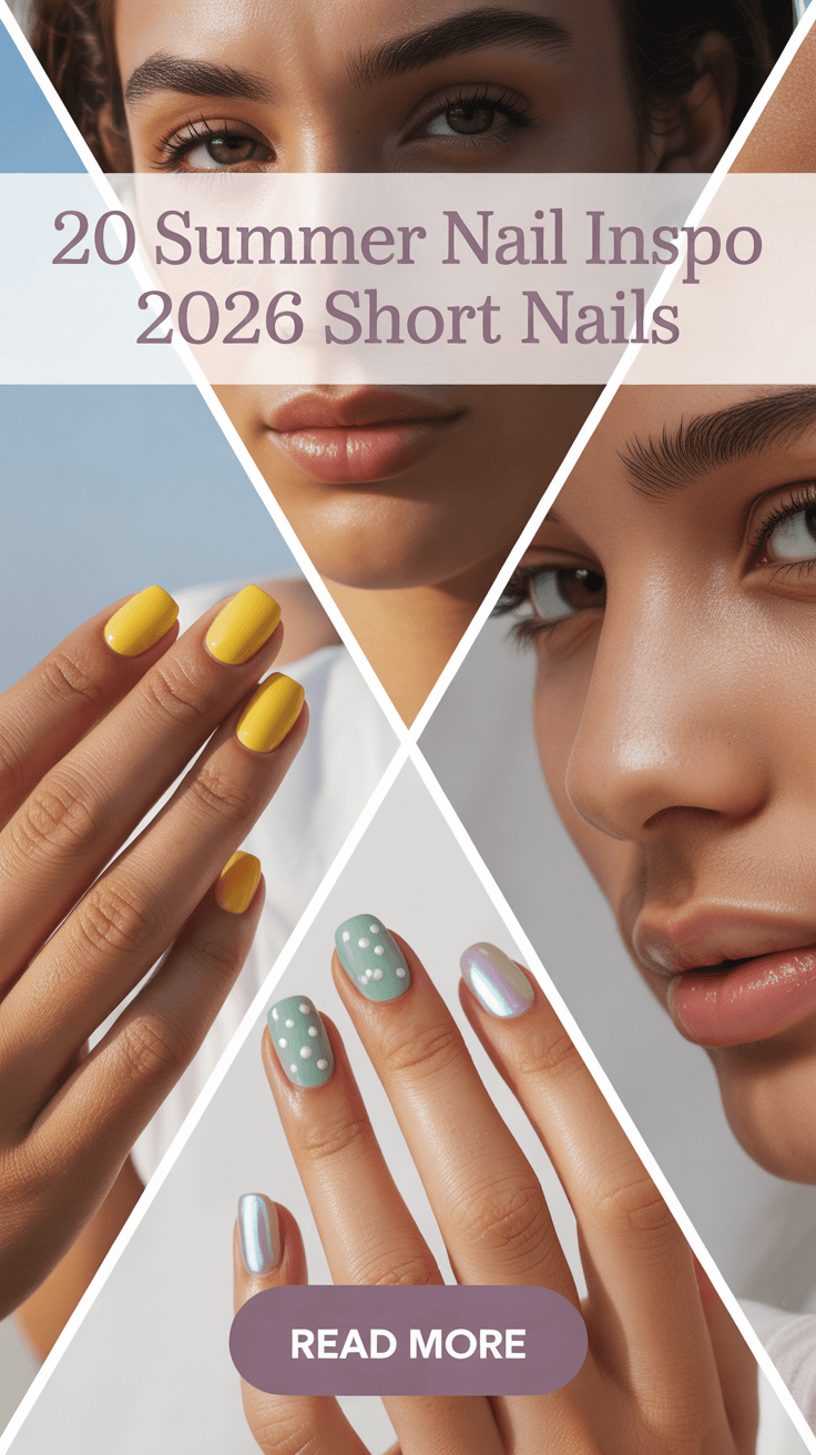 Summer Nail Inspo 2026 Short Nails: Cute, Simple & Bright Ideas You’ll Actually Want to Try