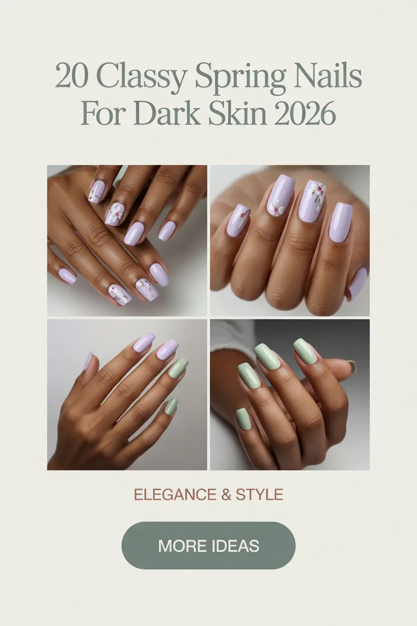 Classy Spring Nails for Dark Skin 2026: Trendy Color Ideas That Look Stunning on Your Hands