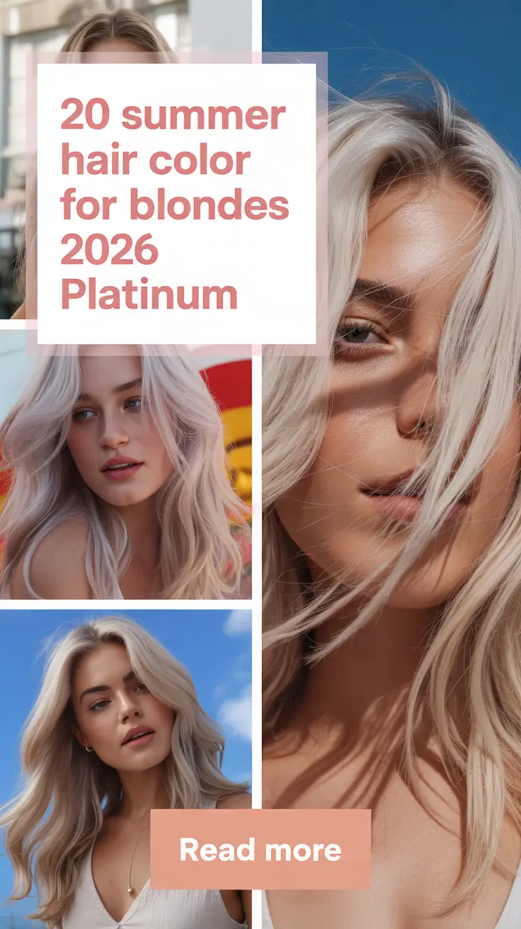 Summer Hair Color for Blondes 2026 Platinum - Soft, Modern Looks You’ll Want to Try
