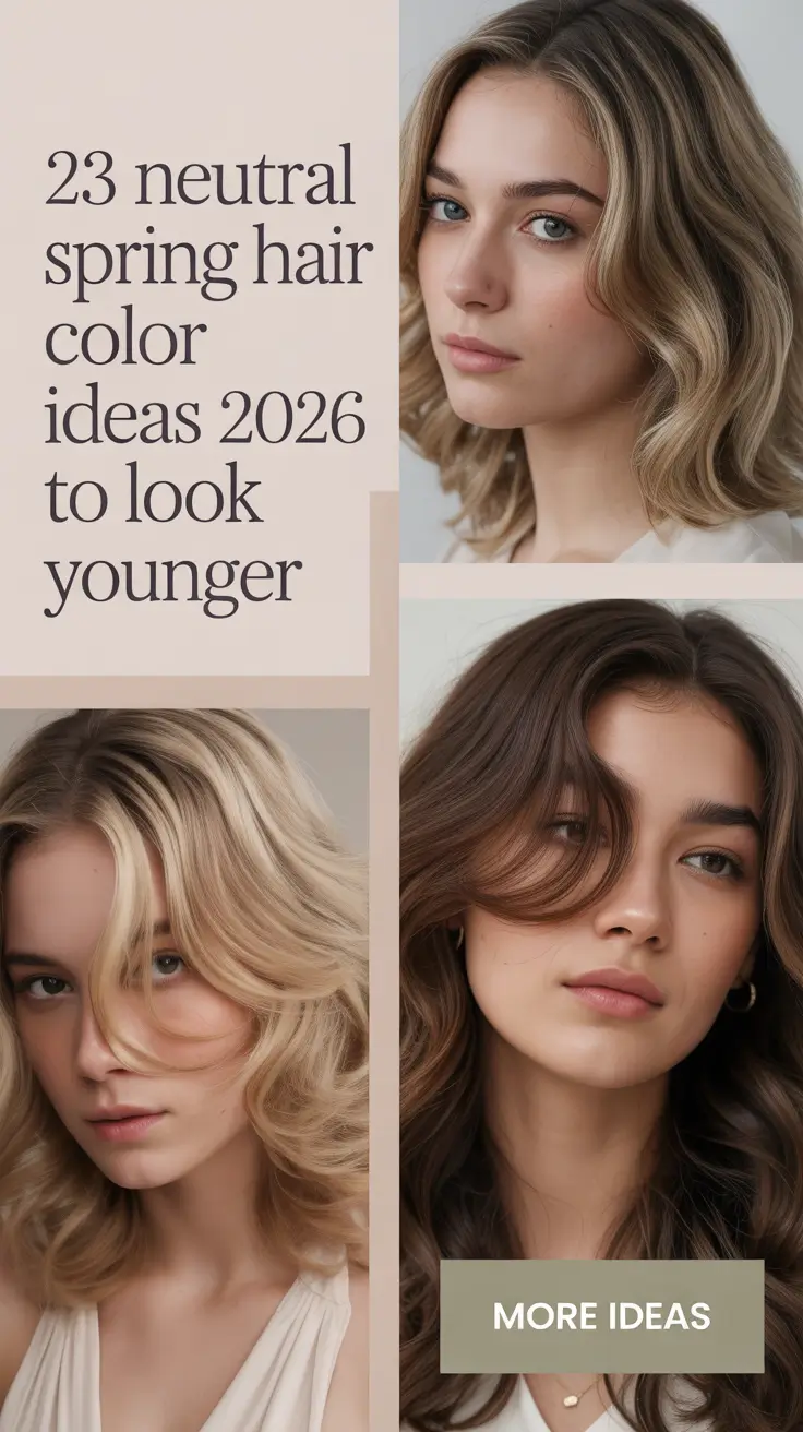 Neutral Spring Hair Color Ideas 2026 to Look Younger – Fresh Blonde, Brown & Cherry Red Trends