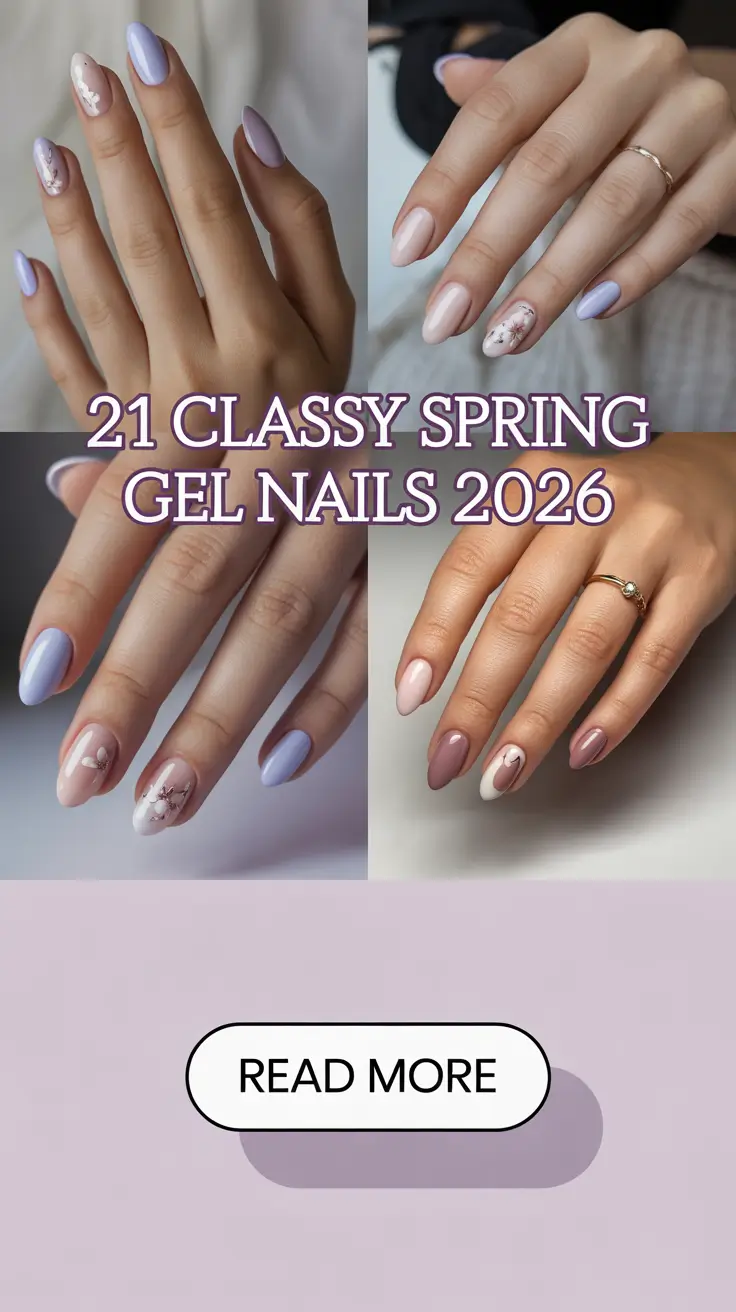 Classy Spring Gel Nails 2026: Elegant Designs, Simple Ideas and Trendy Colors