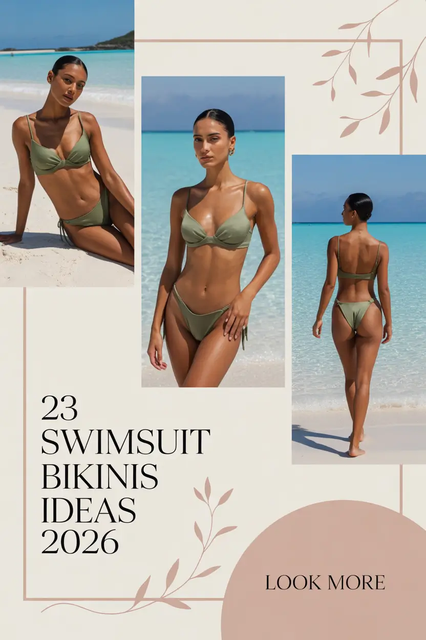 Swimsuit Bikinis Ideas 2026 - Trendy Aesthetic Beach Outfit Inspiration