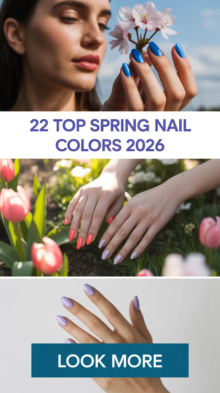 Top Spring Nail Colors 2026: Trendy Ideas for Bright, Pastel and Neutral Manicures