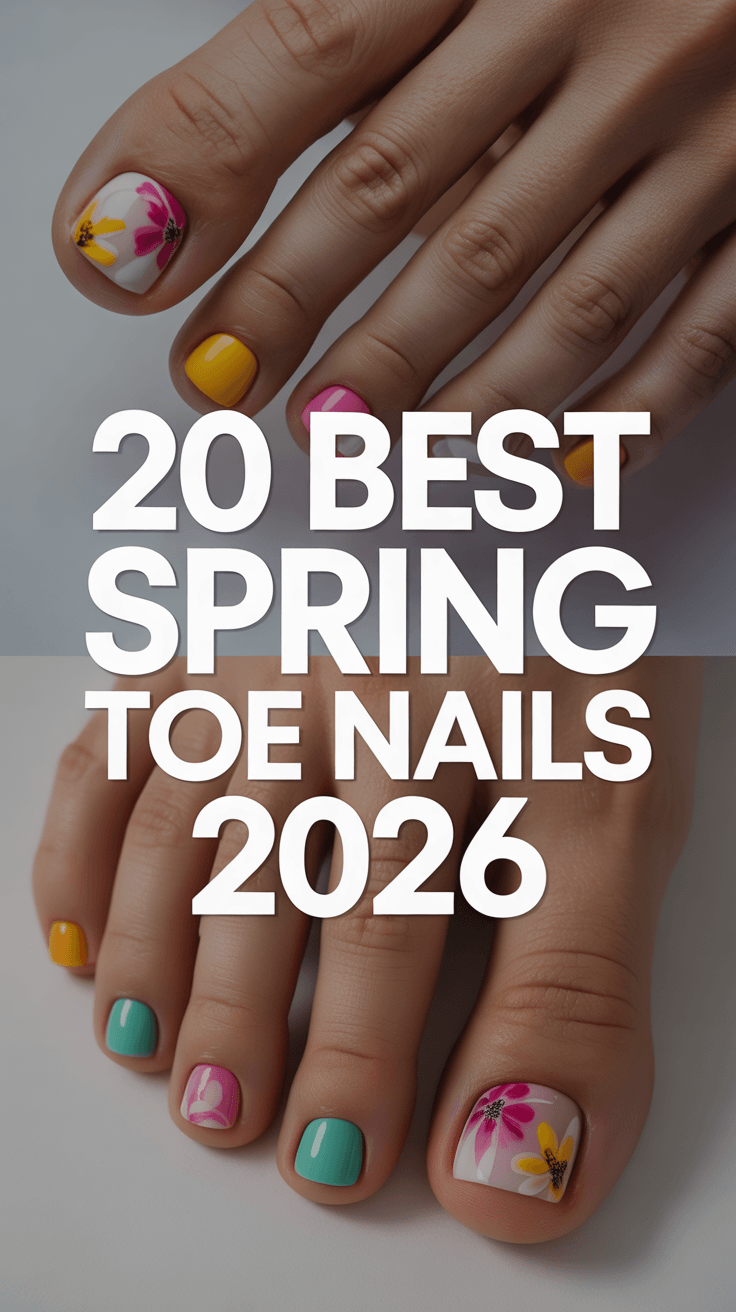 Best Spring Toe Nails 2026: Cute Colors, Bright Designs & Fresh Pedicure Ideas