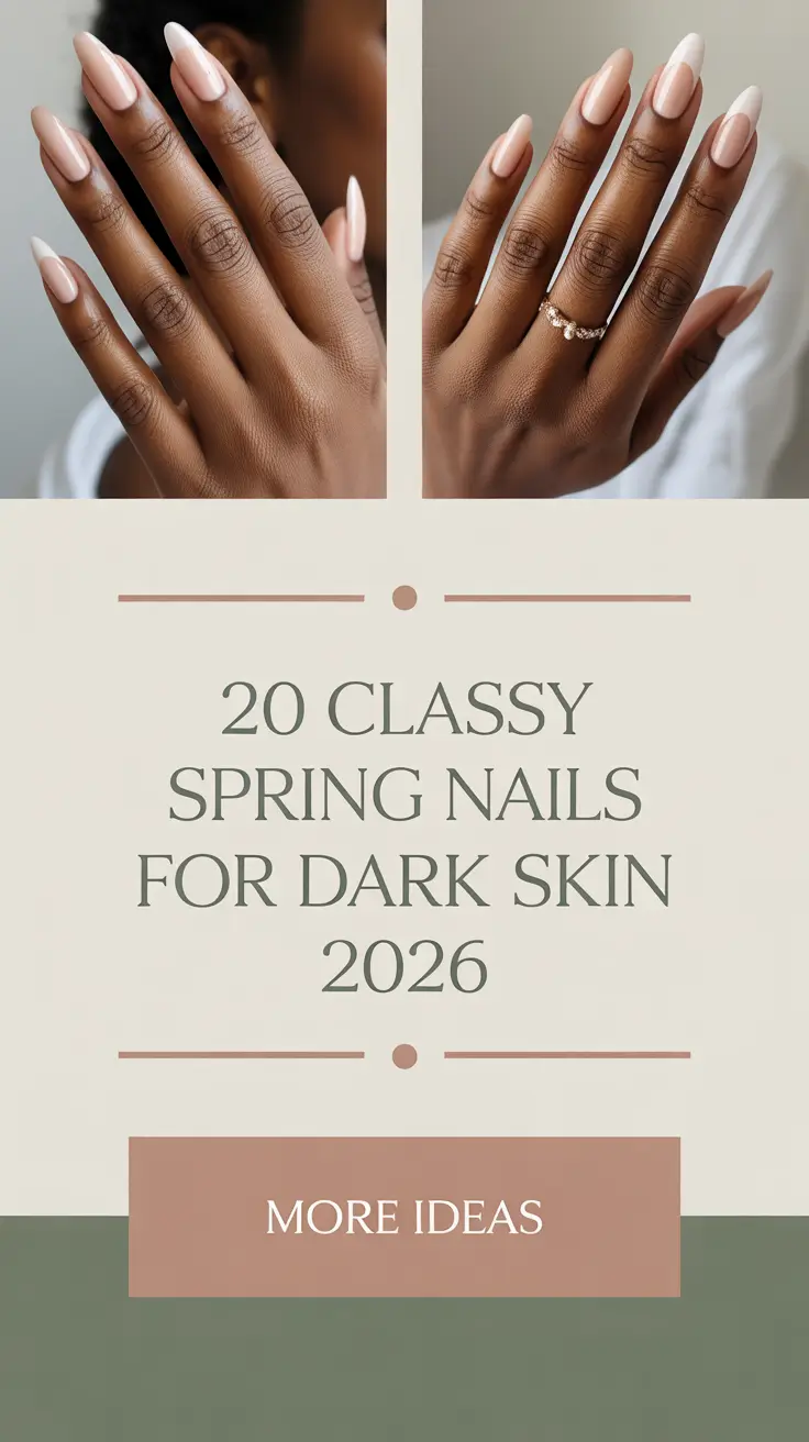 Classy Spring Nails for Dark Skin 2026: Trendy Color Ideas That Look Stunning on Your Hands