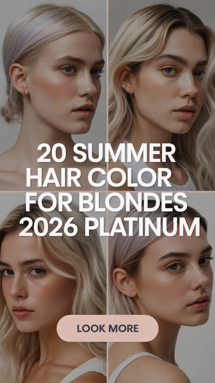 Summer Hair Color for Blondes 2026 Platinum - Soft, Modern Looks You’ll Want to Try