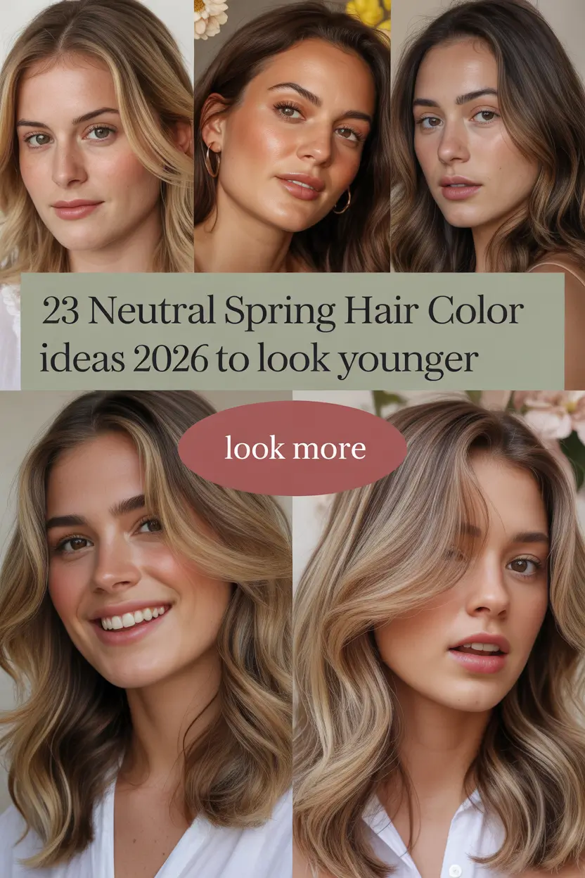 Neutral Spring Hair Color Ideas 2026 to Look Younger – Fresh Blonde, Brown & Cherry Red Trends