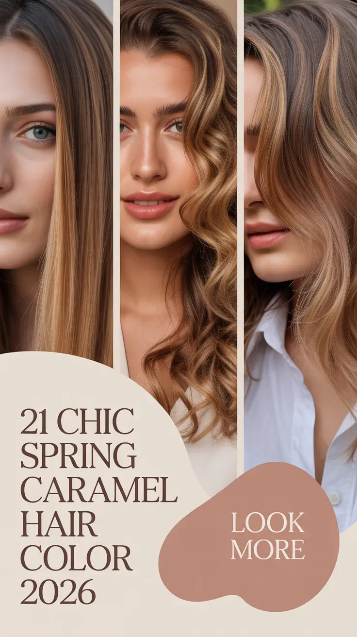 Chic Spring Caramel Hair Color 2026: Stunning Ideas for Brunettes with Balayage & Highlights