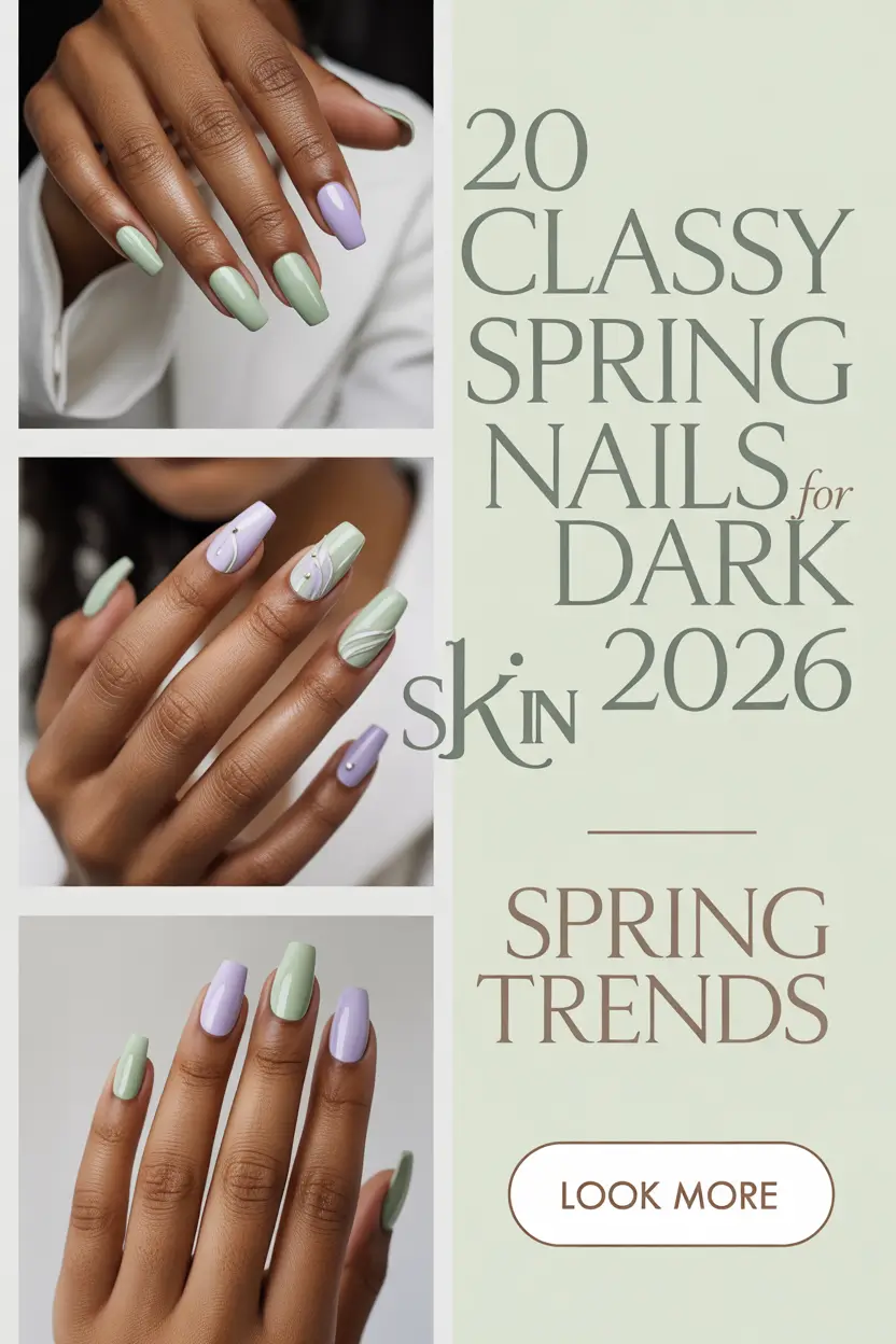 Classy Spring Nails for Dark Skin 2026: Trendy Color Ideas That Look Stunning on Your Hands