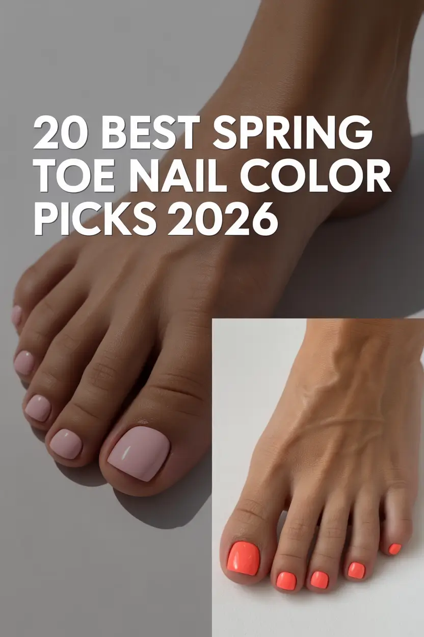 Best Spring Toe Nail Color Picks 2026: Top Pretty Pedicures Ideas & Spring Toe Nail Colors Inspo