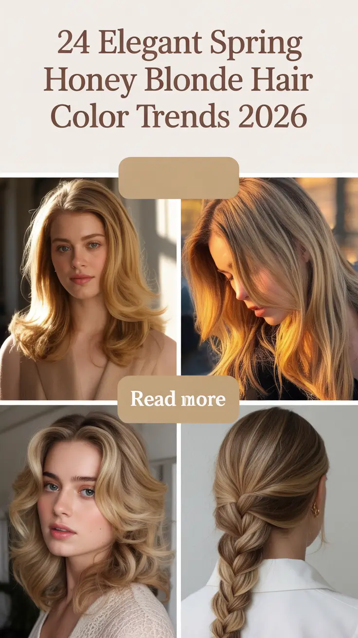 Elegant Spring Honey Blonde Hair Color Trends 2026 That Feel Fresh, Modern, and Dimensional