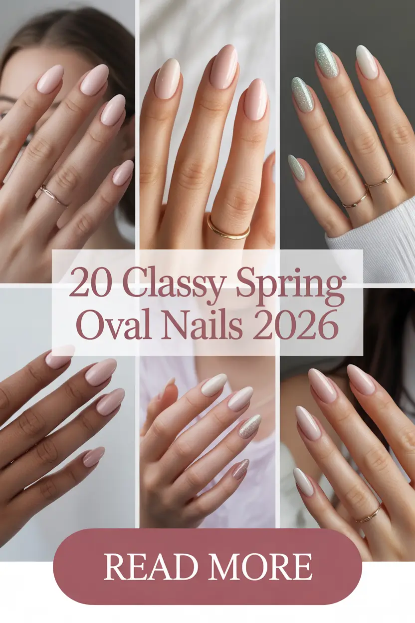 Classy Spring Oval Nails 2026 – Trendy Designs, Colors and Elegant Ideas