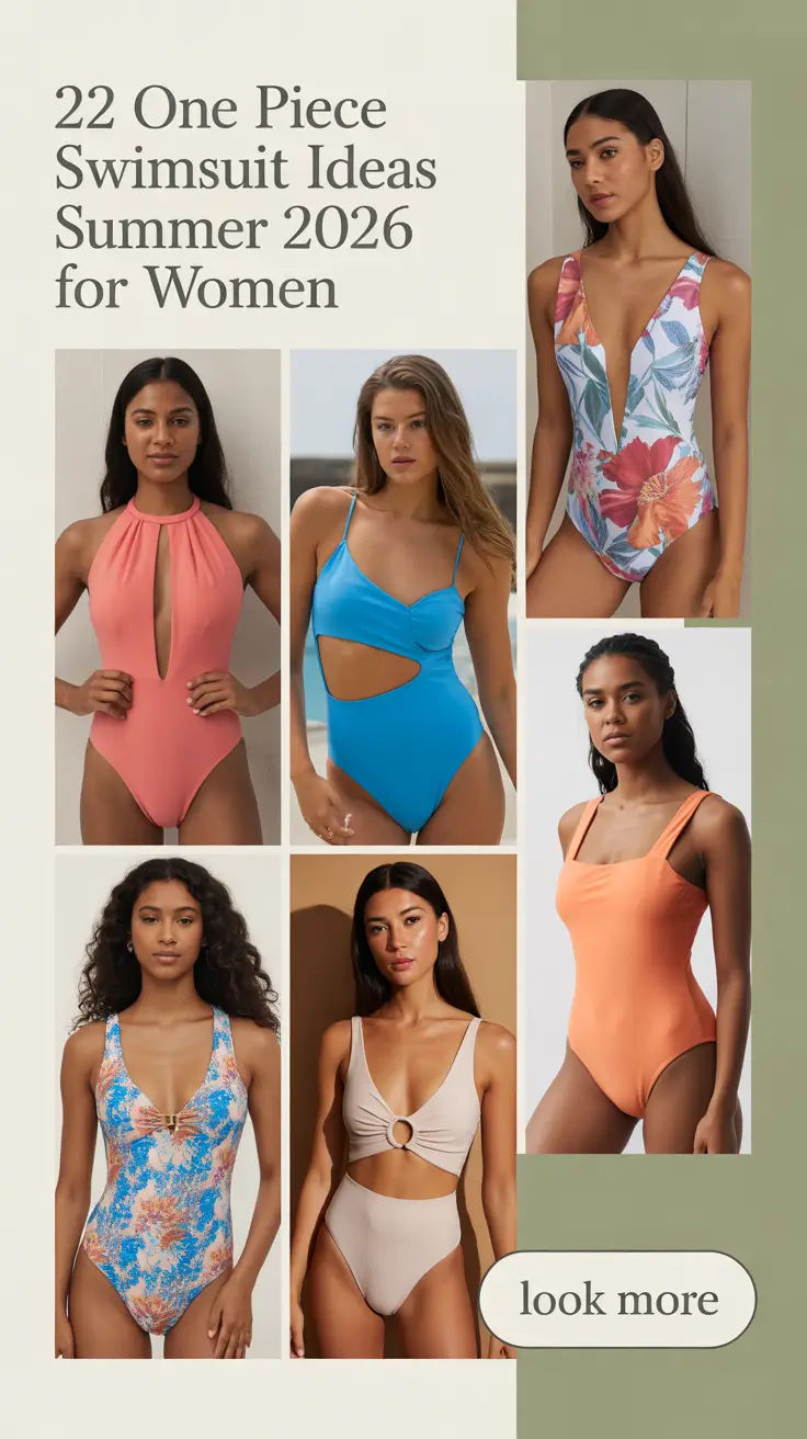 One Piece Swimsuit Ideas Summer 2026 for Women – Trendy Aesthetic Outfit Inspo