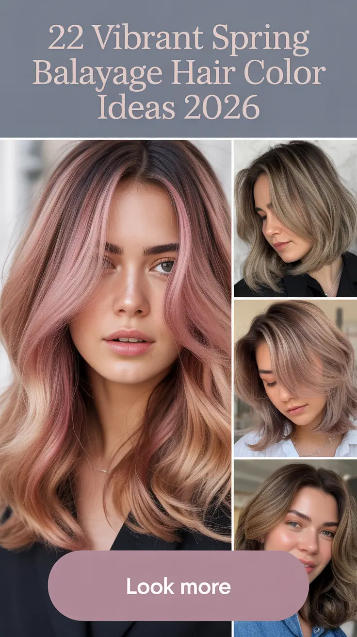 Vibrant Spring Balayage Hair Color Ideas 2026 for Blonde and Brunette Hair
