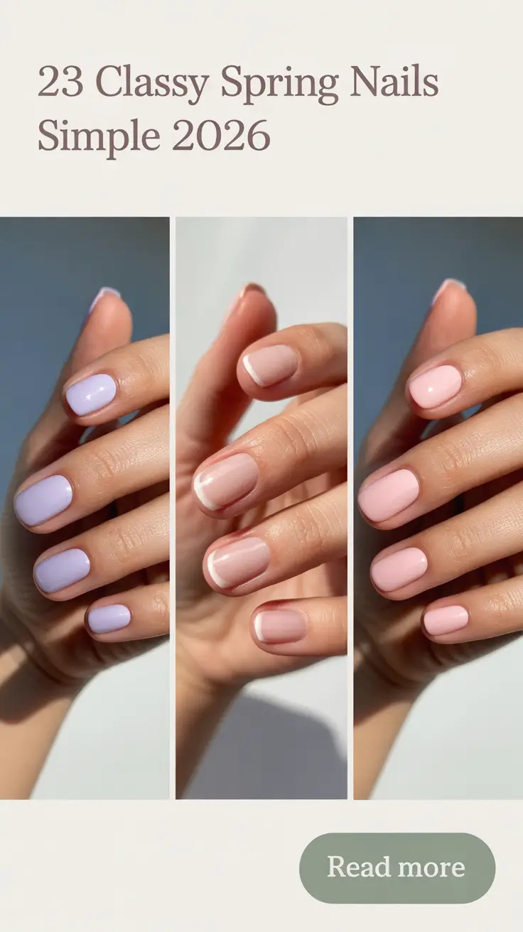 Classy Spring Nails Simple 2026: Cute, Easy & Trendy Nail Design Ideas