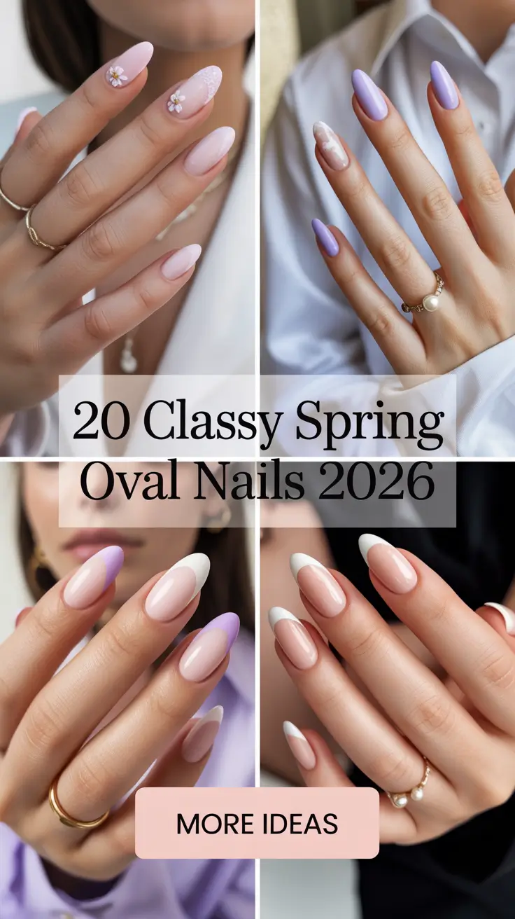 Classy Spring Oval Nails 2026 – Trendy Designs, Colors and Elegant Ideas