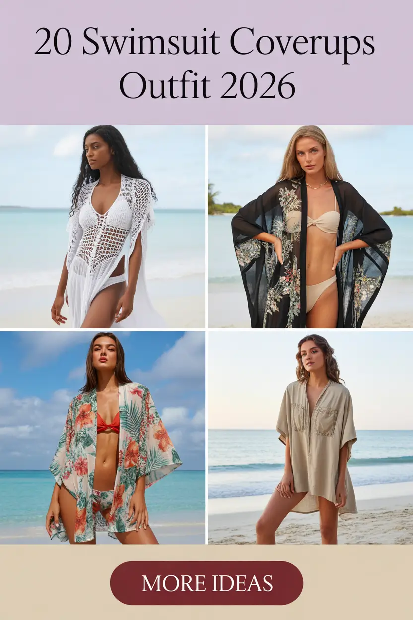 Swimsuit Coverups Outfit 2026: Cute Beach Looks, Aesthetic Layers & Effortless Summer Inspo