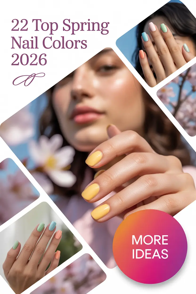 Top Spring Nail Colors 2026: Trendy Ideas for Bright, Pastel and Neutral Manicures