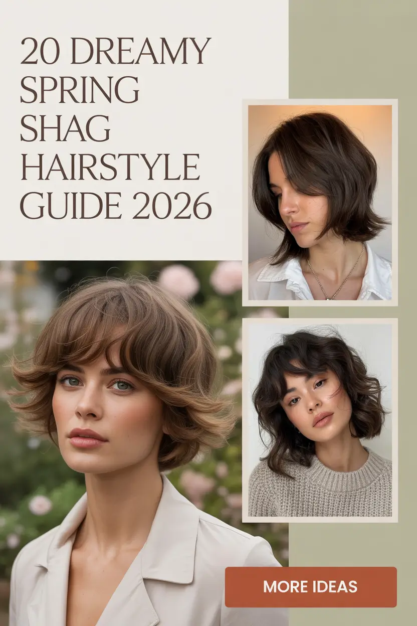 Dreamy Spring Shag Hairstyle Guide 2026 - Short, Medium and Long Layered Ideas for Every Woman